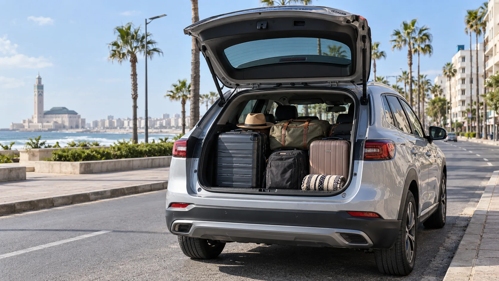 Aluguer de carro em Casablanca para viagem de carro por Marrocos